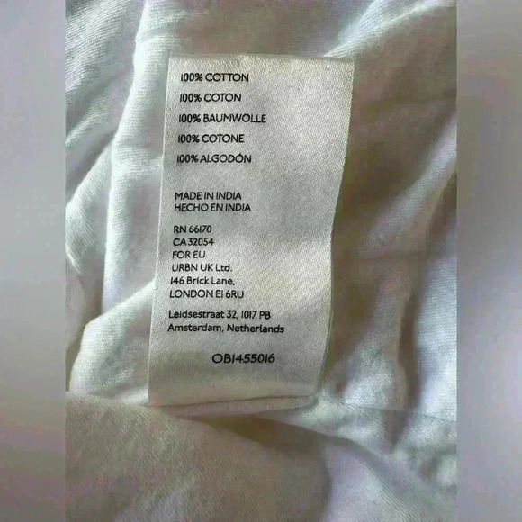 Free People Apricot Rose Eyelet Puff Sleeve Mini Dress Size Medium - Picture 11 of 12